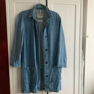 Long Zara Jean coat, size S.